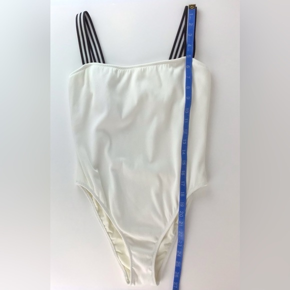 Madewell Solid & Striped White The Riley One Piece Swimsuit | Large - Picture 11 of 15
